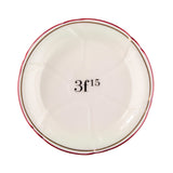Porcelain Absinthe Coaster/Saucer, 3f15, Red/Gold