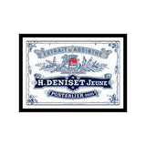 Deniset Jeune Absinthe  Distillery Label Print, 11" x 8.5"