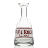 "Absinthe Bonnecaze" French Bistro Glass Water Carafe