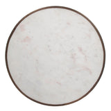 Italian Carrara Marble French Bistro Table, 20" Diameter