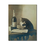 Bourgeois Frères Postcards (Cat Drinking Absinthe), Set of 10