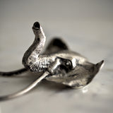 Elephant Absinthe Grille by Kirk Burkett, Sterling Silver