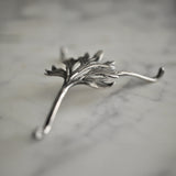 Grande Wormwood Leaf Absinthe Grille by Kirk Burkett, Sterling Silver