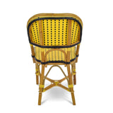 Valence French Bistro Rattan Chair - Small Squares - Yellow/Black