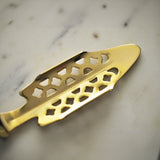 Stained Glass Window Absinthe Spoon, Gold-Plated