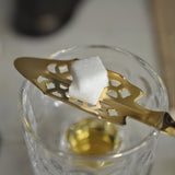 Stained Glass Window Absinthe Spoon, Gold-Plated