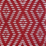 Lyon French Bistro Rattan Planter with Stand (Flower Box) - Small Diamonds - Red/White