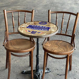 Esprit Edouard French Bistro Table 20", Brass Rim