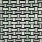 Valence French Bistro Rattan Chair - Basket - Silver/Green/Black