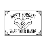 Don't Forget ! Wash Your Hands, Enamel Plaque, Large